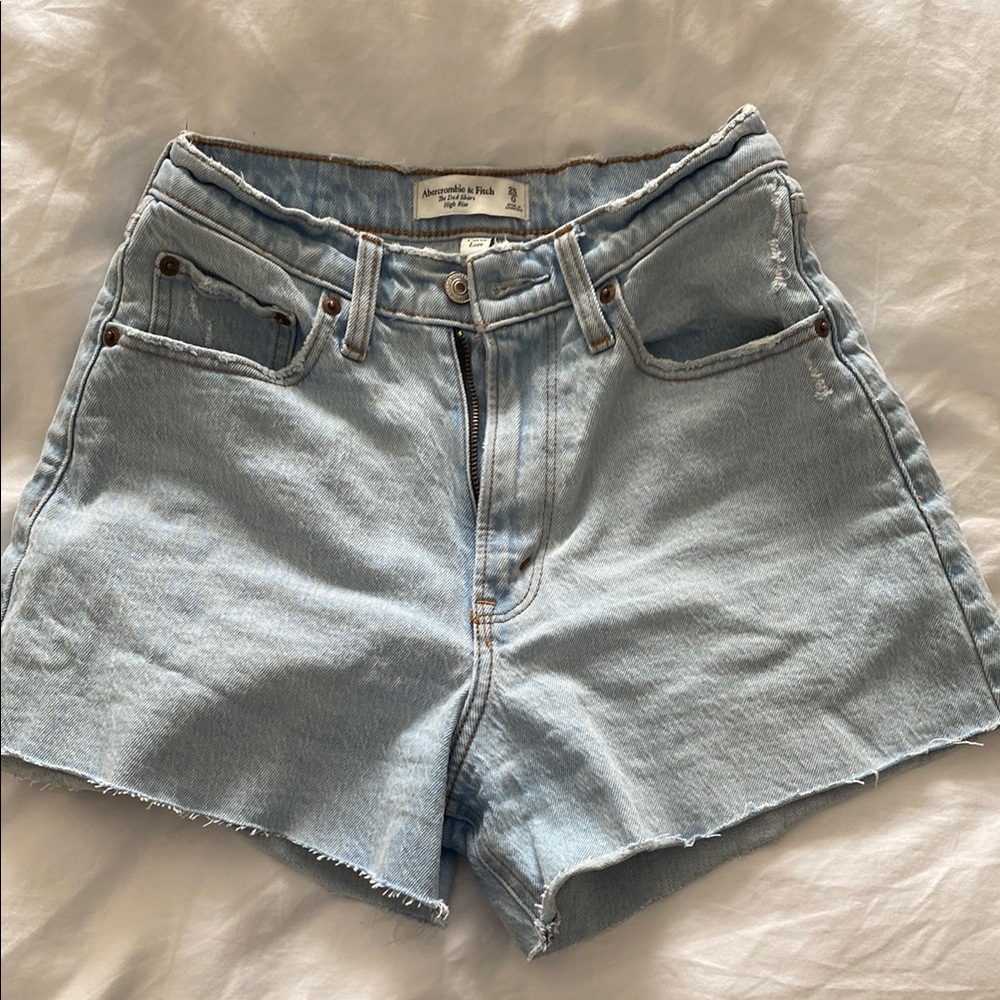 Abercrombie High Rise Curve Love Dad Shorts
